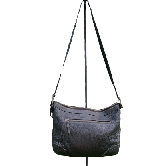 Coach Black  Pebbled Leather Shoulder Bag - Picture 1 of 12